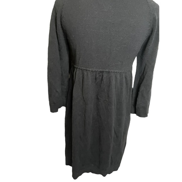 Studio M Womens Button-Up Peplum Cardigan V-Neck 3/4 Sleeve Size XS Black - Picture 3 of 7